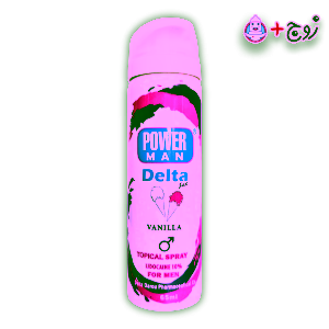 اسپری تاخیری پاورمن دلتا مدل وانیلی - نمای جلو