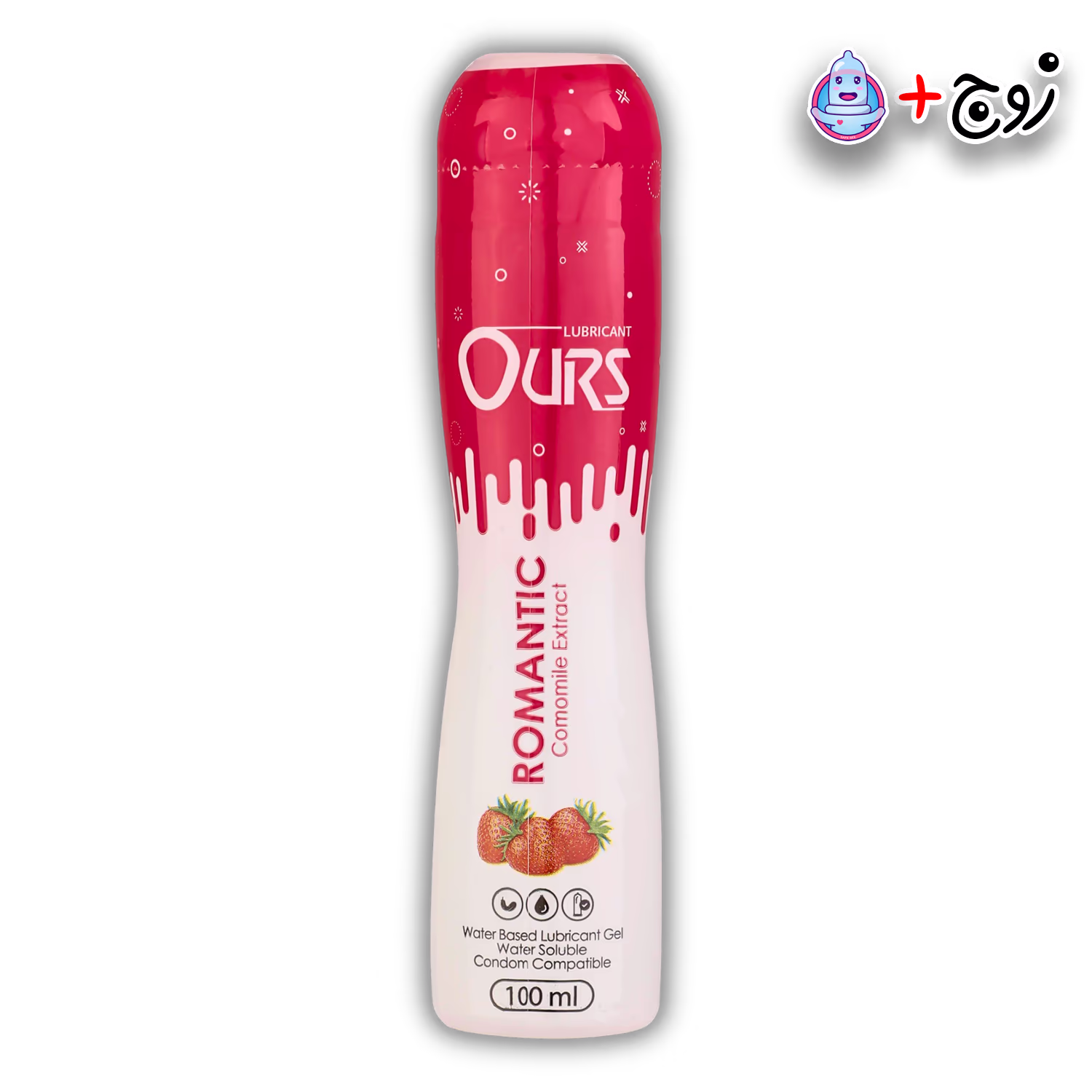 ژل روان کننده توت فرنگی اورز (Romantic) - نمای جلو ژل روان کننده توت فرنگی اورز (Romantic) - نمای جلو